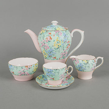 SHELLEY Melody Chintz Coffee Set