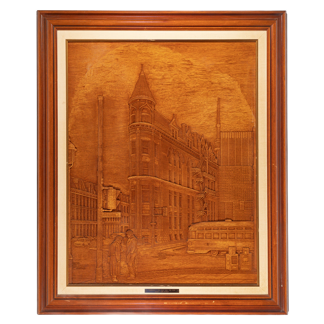 Kim Murray (Canadian 20th C)   "Toronto - The Old & The New"