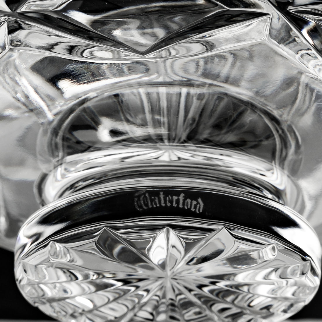 WATERFORD Crystal Footed Bowl Scalloped Edge