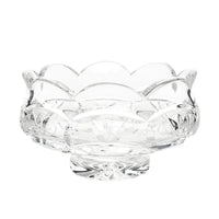 WATERFORD Crystal Footed Bowl Scalloped Edge