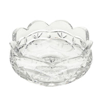 WATERFORD Crystal Footed Bowl Scalloped Edge