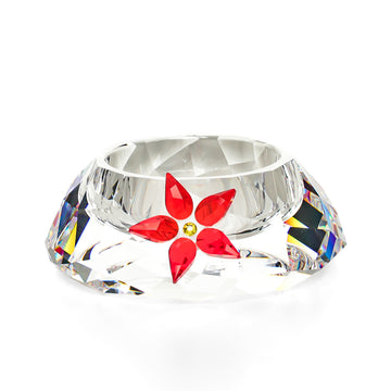 SWAROVSKI Poinsettia Tea Light/Votve Candle Holder 895391