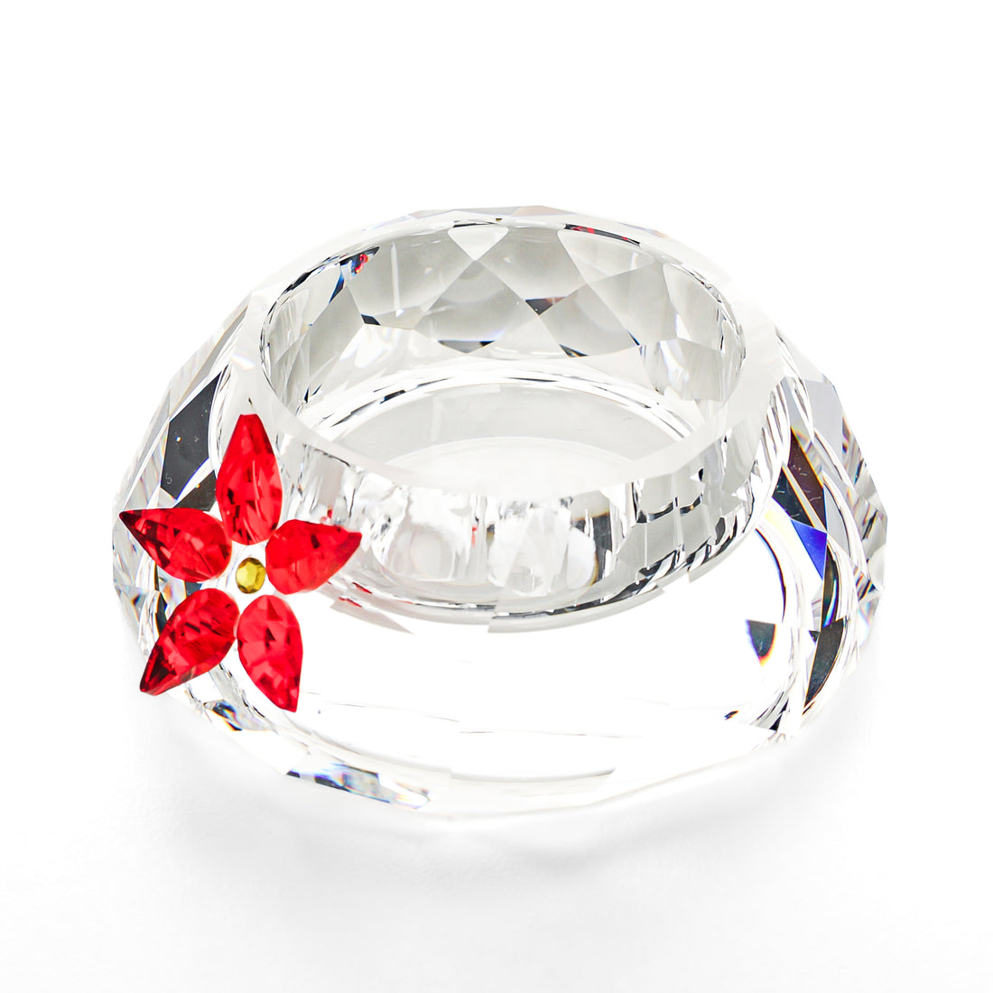 SWAROVSKI Poinsettia Tea Light/Votve Candle Holder 895391