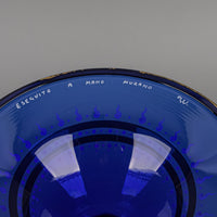 Murano Barovier Style Hand Painted Art Glass Wedding Cup