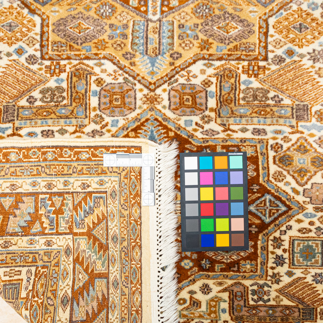 Hand Knotted Wool Kafkaz Rug 78"x48"