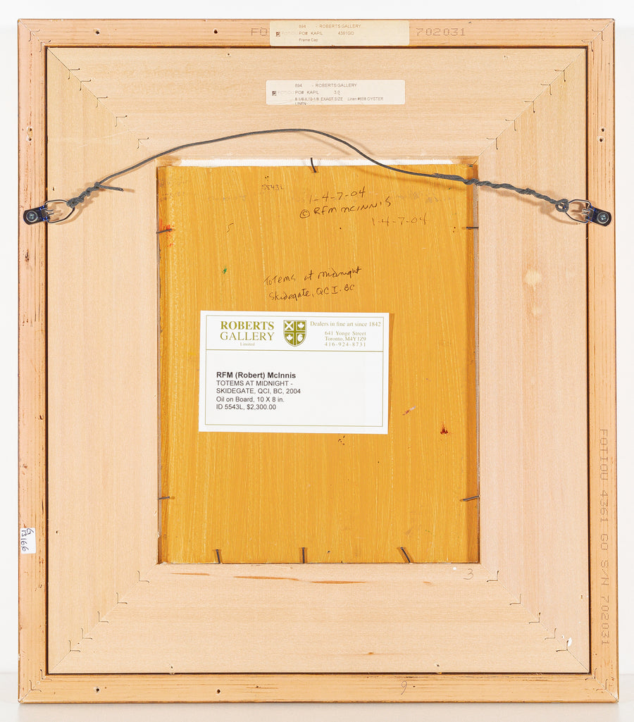 Robert Francis Michael McInnis (Canadian 1942) "Totems At Midnight"