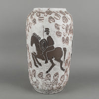 SCHEURICH 517-38 "Rider" Ceramic Floor Vase