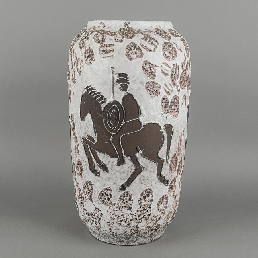 SCHEURICH 517-38 "Rider" Ceramic Floor Vase