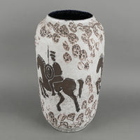 SCHEURICH 517-38 "Rider" Ceramic Floor Vase