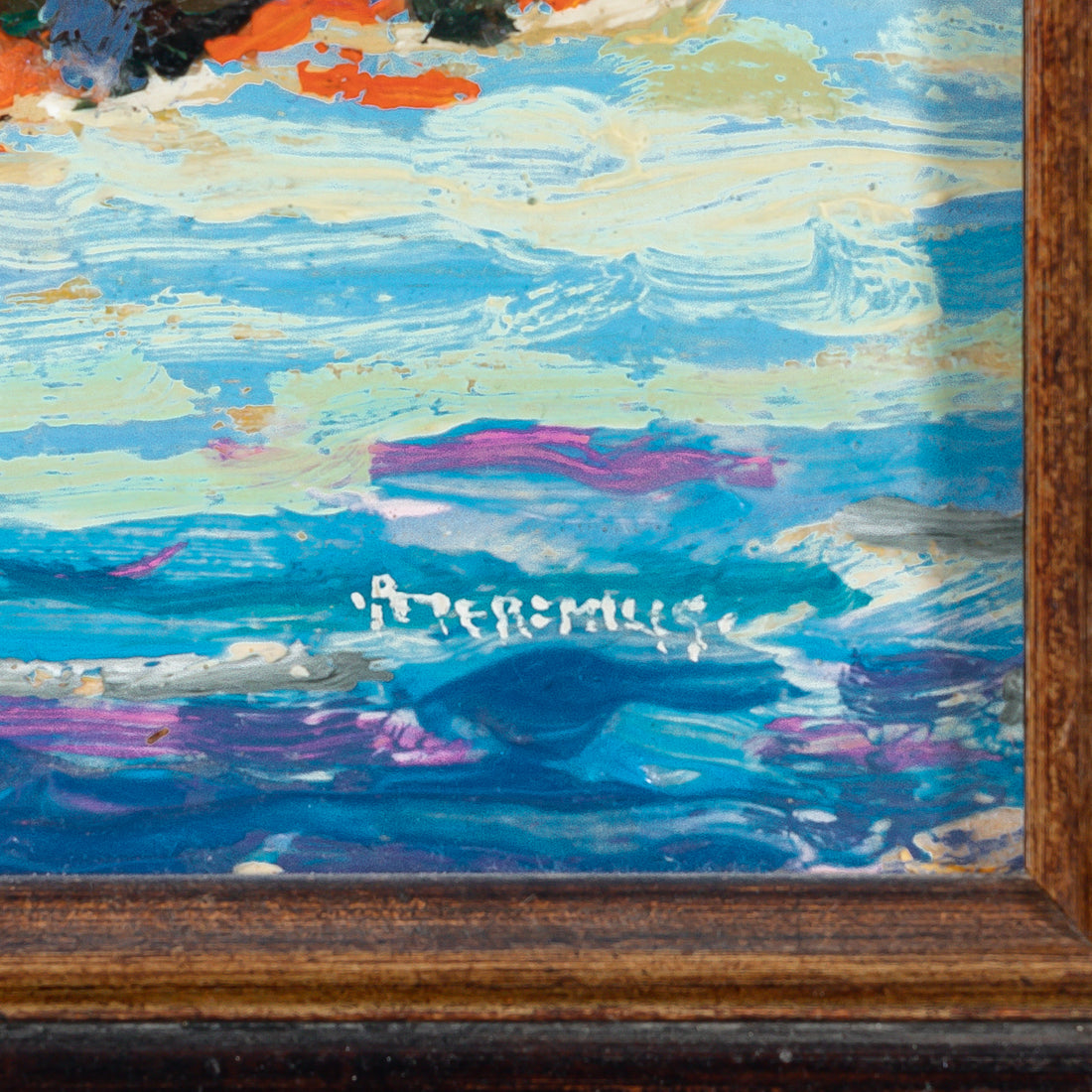 Peter Mills (Canadian) "Autumn Shoreline" Acrylic On Board