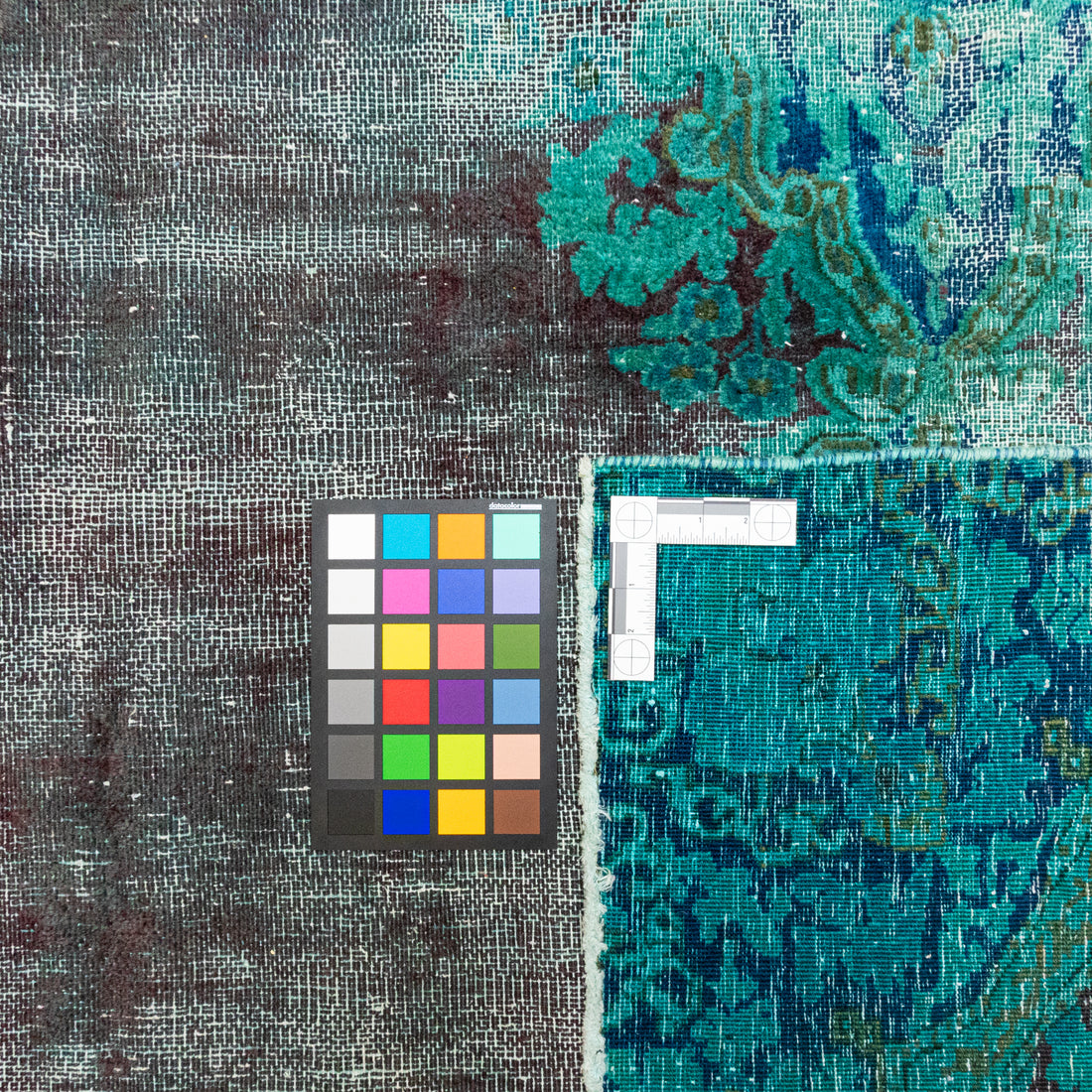 Hand Knotted Wool Distressed And Over-dyed Kerman Style Rug