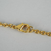 GRAND TOUR 18K Gold Plated Resin Cameo Station Necklace