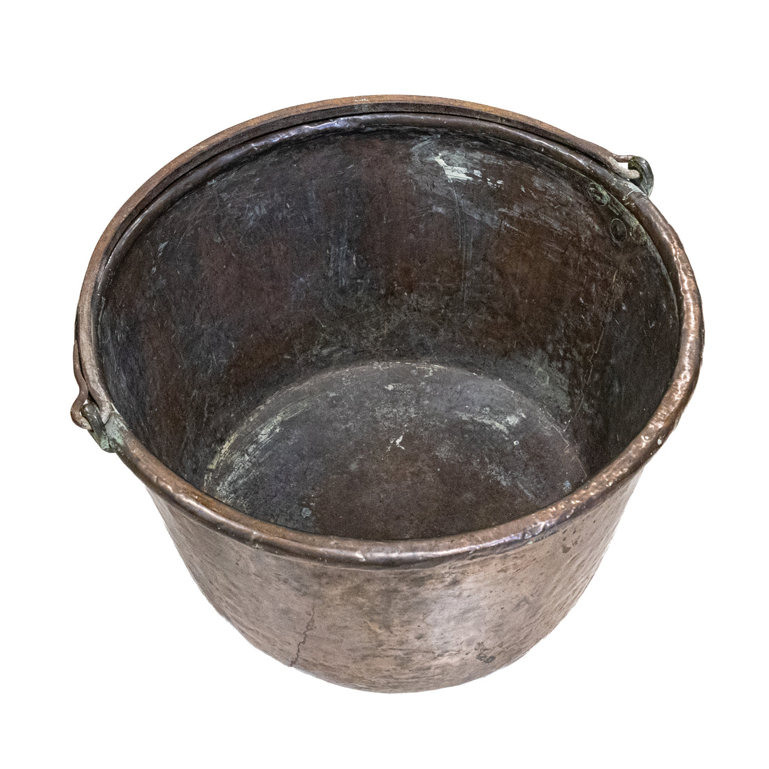 W.HEYSER Vintage Copper Pot With Wrought Steel Handle