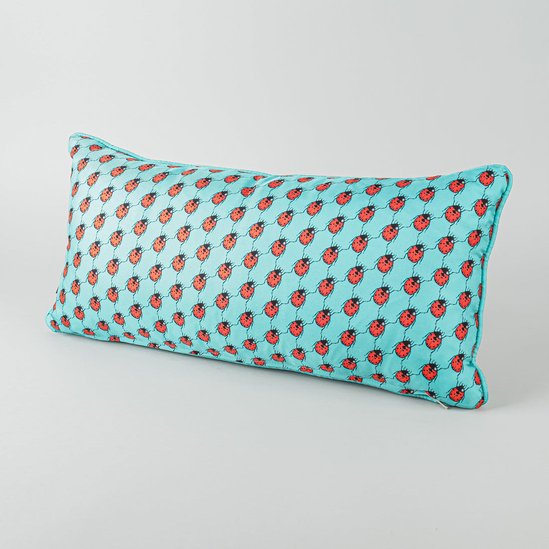 FORNASETTI "Mano" Ladybugs With Hand Silk Pillow