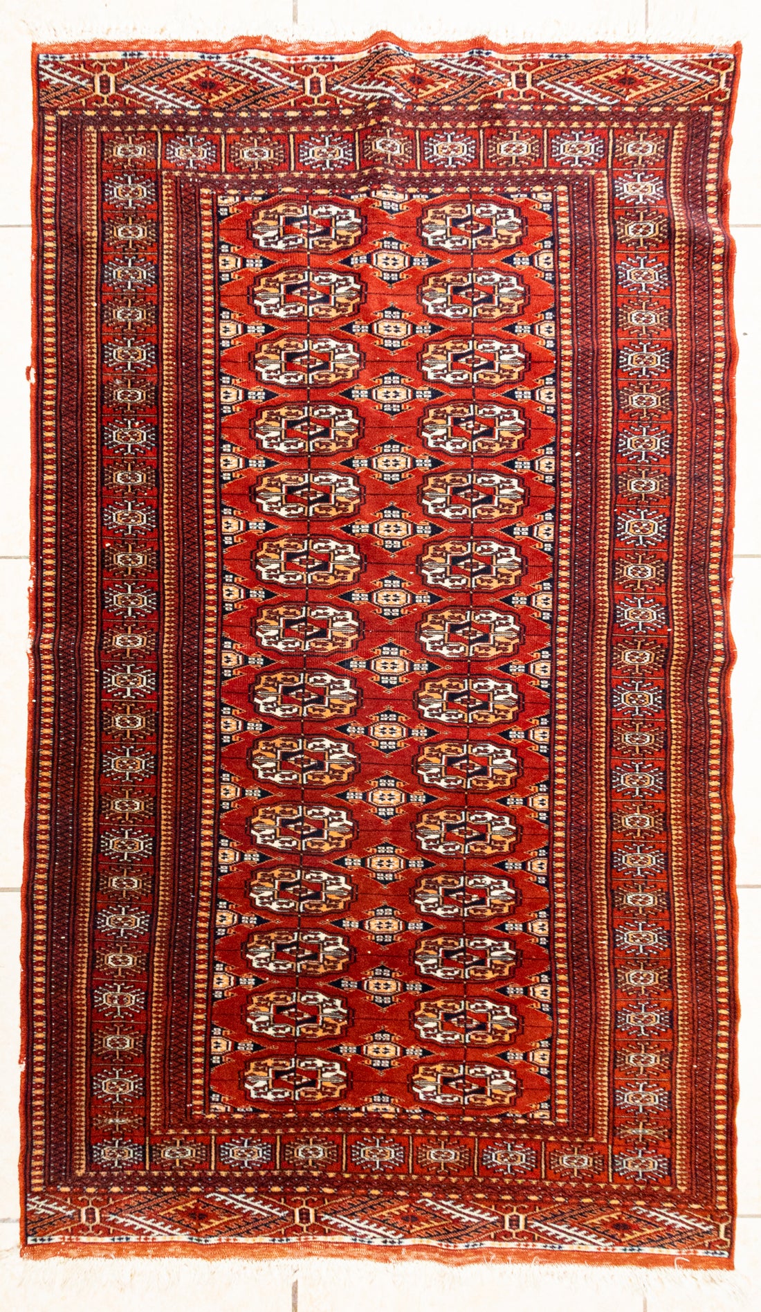 Hand Knotted Fine Bokhara Style Rug