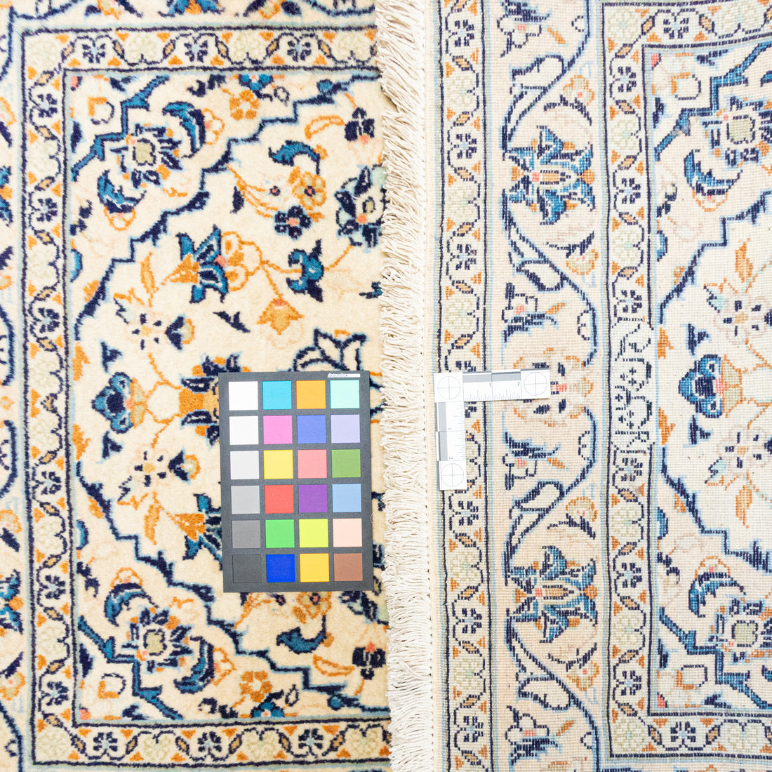 Hand Knotted Wool Kashan Style Rug
