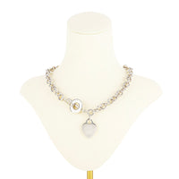 TIFFANY & CO Sterling Heart Tag Toggle Necklace