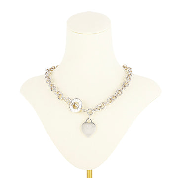 TIFFANY & CO Sterling Heart Tag Toggle Necklace