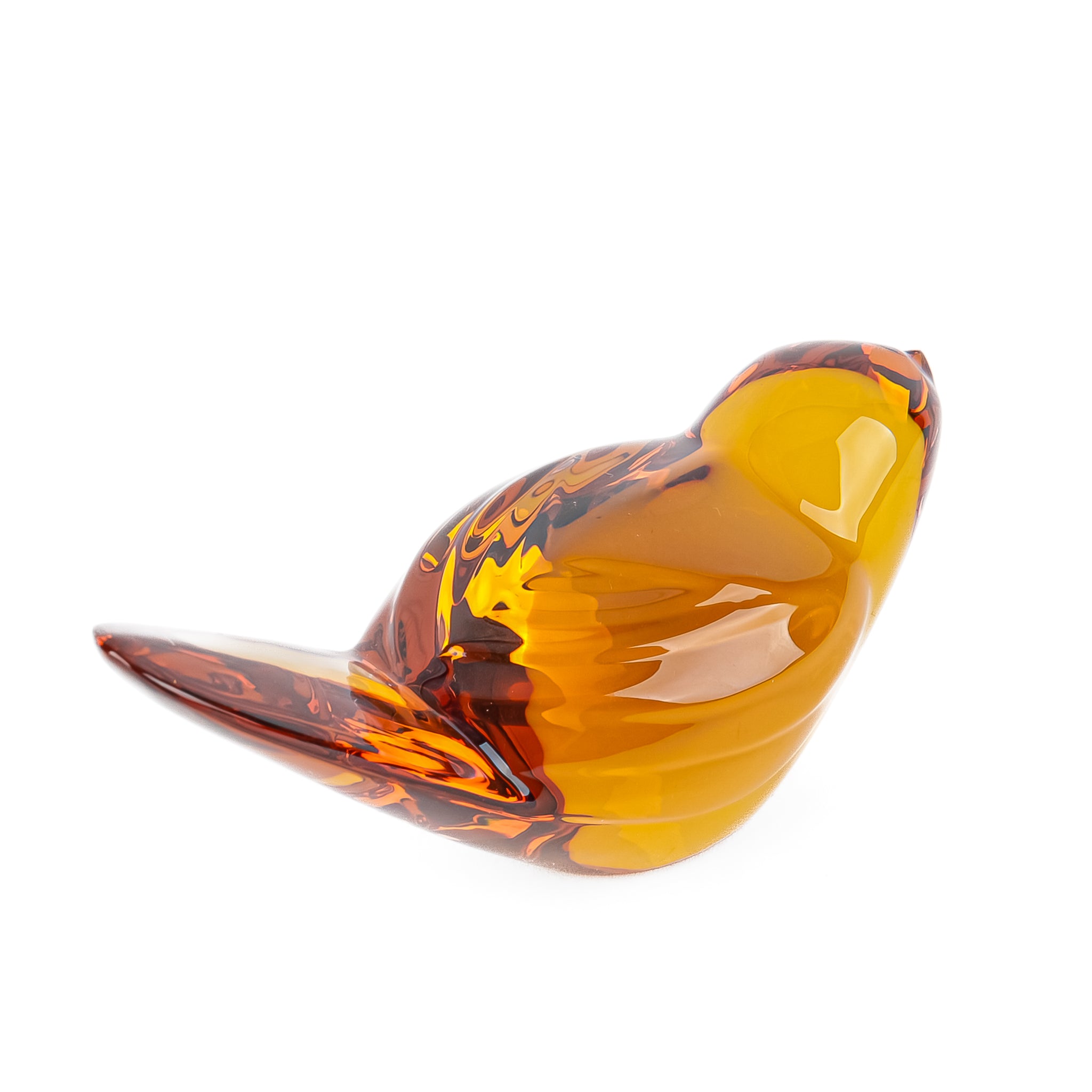 BACCARAT Figurine Oiseau/Titi Bird Amber - Around The Block