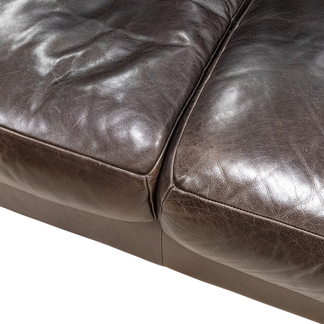 Brown Leather Sofa