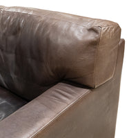 Brown Leather Sofa