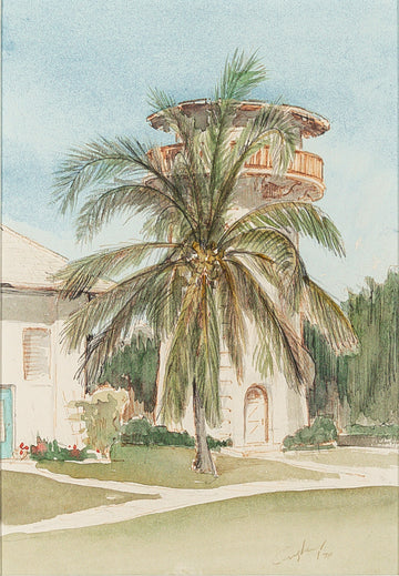 Harry Coughey (Canadian           20th C) Palm Tree