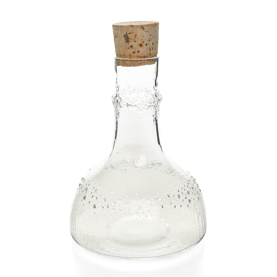 IITTALA Tapio Wirkkala NIVA Carage w/Cork Stopper & Glass
