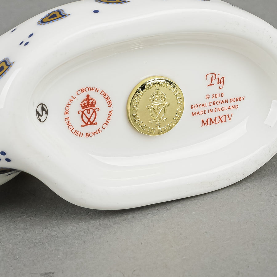 ROYAL CROWN DERBY Paperweight Chinese New Year Pig