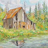 Lawrence Nickel (Canadian 1931-2014)"Barn By Pickerel Creek"