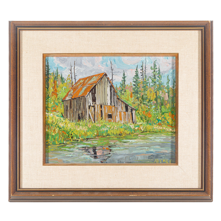 Lawrence Nickel (Canadian 1931-2014)"Barn By Pickerel Creek"