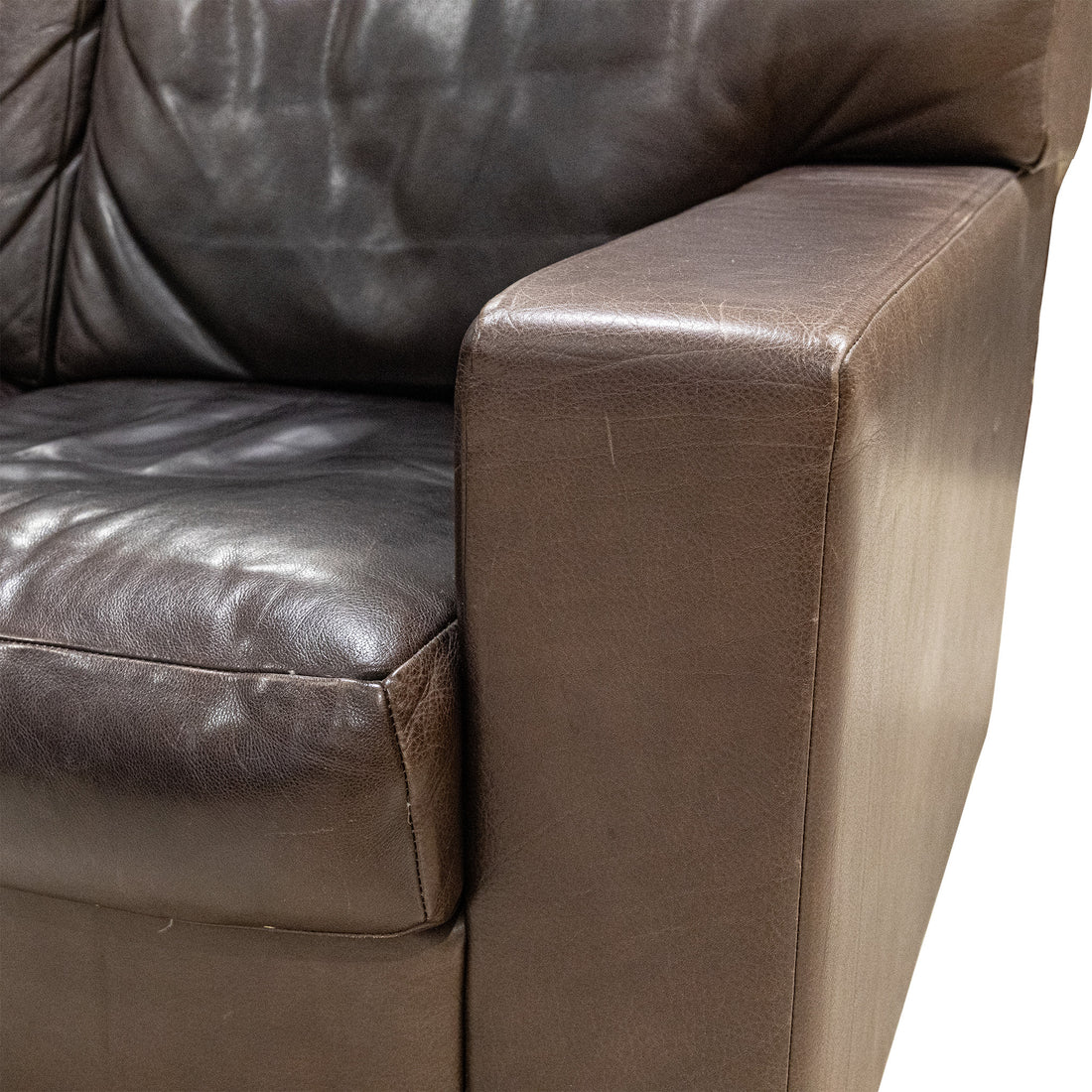 Brown Leather Sofa