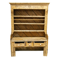 Antique Primitive Pine Welsh Dresser