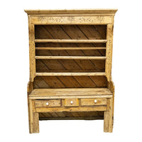 Antique Primitive Pine Welsh Dresser