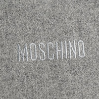MOSCHINO Merino Wool Scarf - Grey