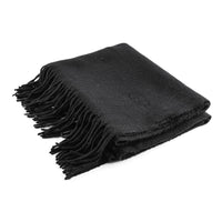 HERMES Black Cashmere Scarf