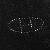 HERMES Black Cashmere Scarf