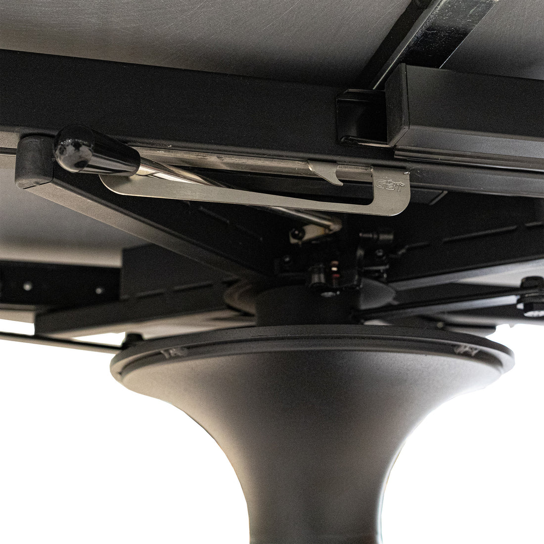 Retractable Leaf Ceramic Top Pedestal Table