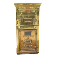 MITCHELL-CUTLER Vintage Brass Canada Post Mail Chute