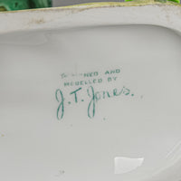 CROWN STAFFORDSHIRE J.T. Jones Figurine Parakeets On Branch