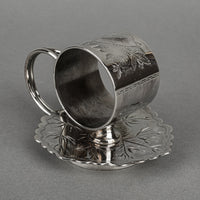 TORONTO SILVER PLATE CO Silverplate Sculptural Napkin Ring 1145 Flora