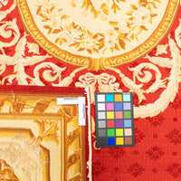 Aubusson Style Needlepoint Flatweave Wool Rug 134"x104"