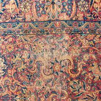 Hand Knotted Wool Superfine Antique Kashan Rug