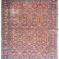 Hand Knotted Wool Superfine Antique Kashan Rug