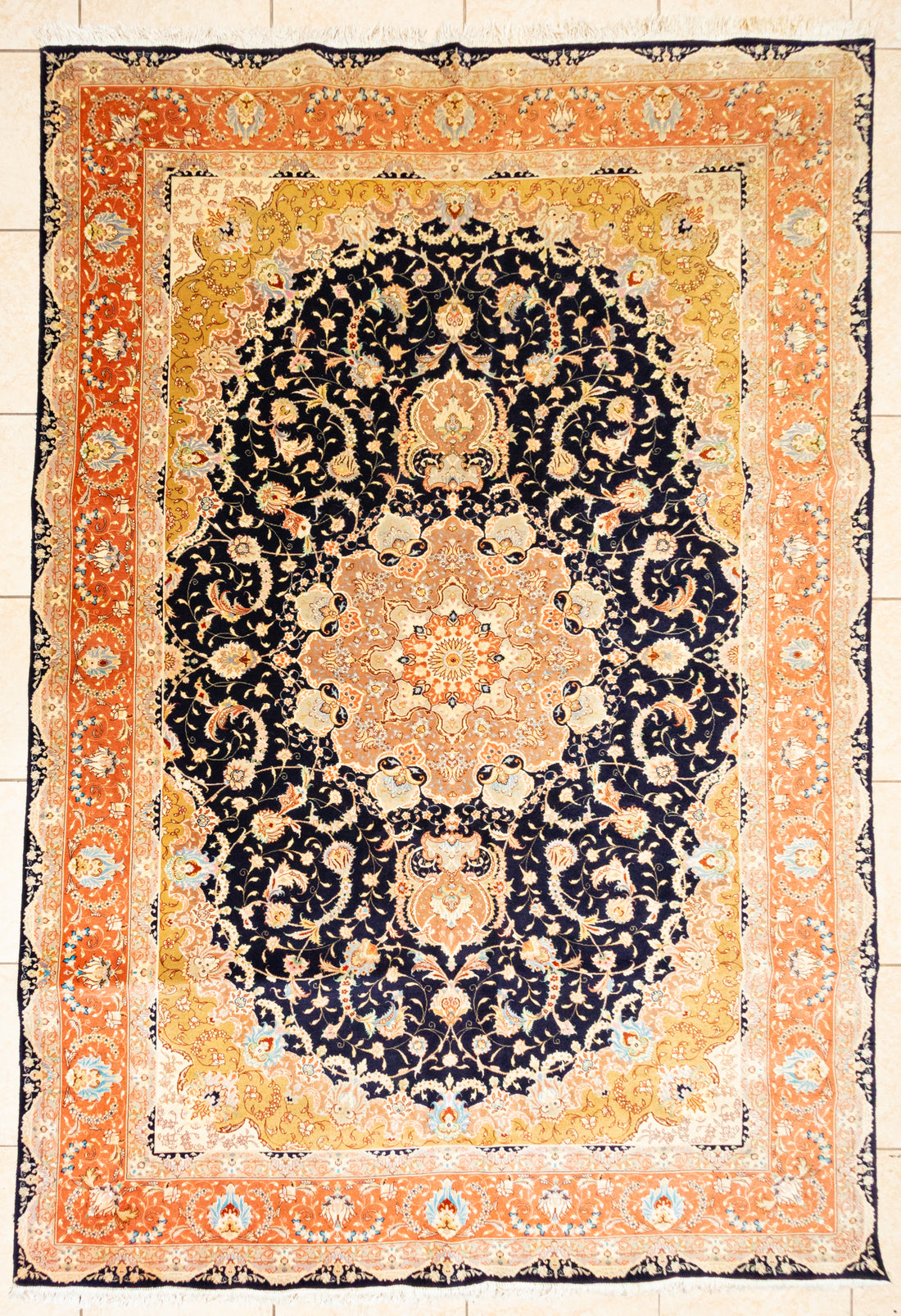 Superfine Hand Knotted Wool Persian Rug