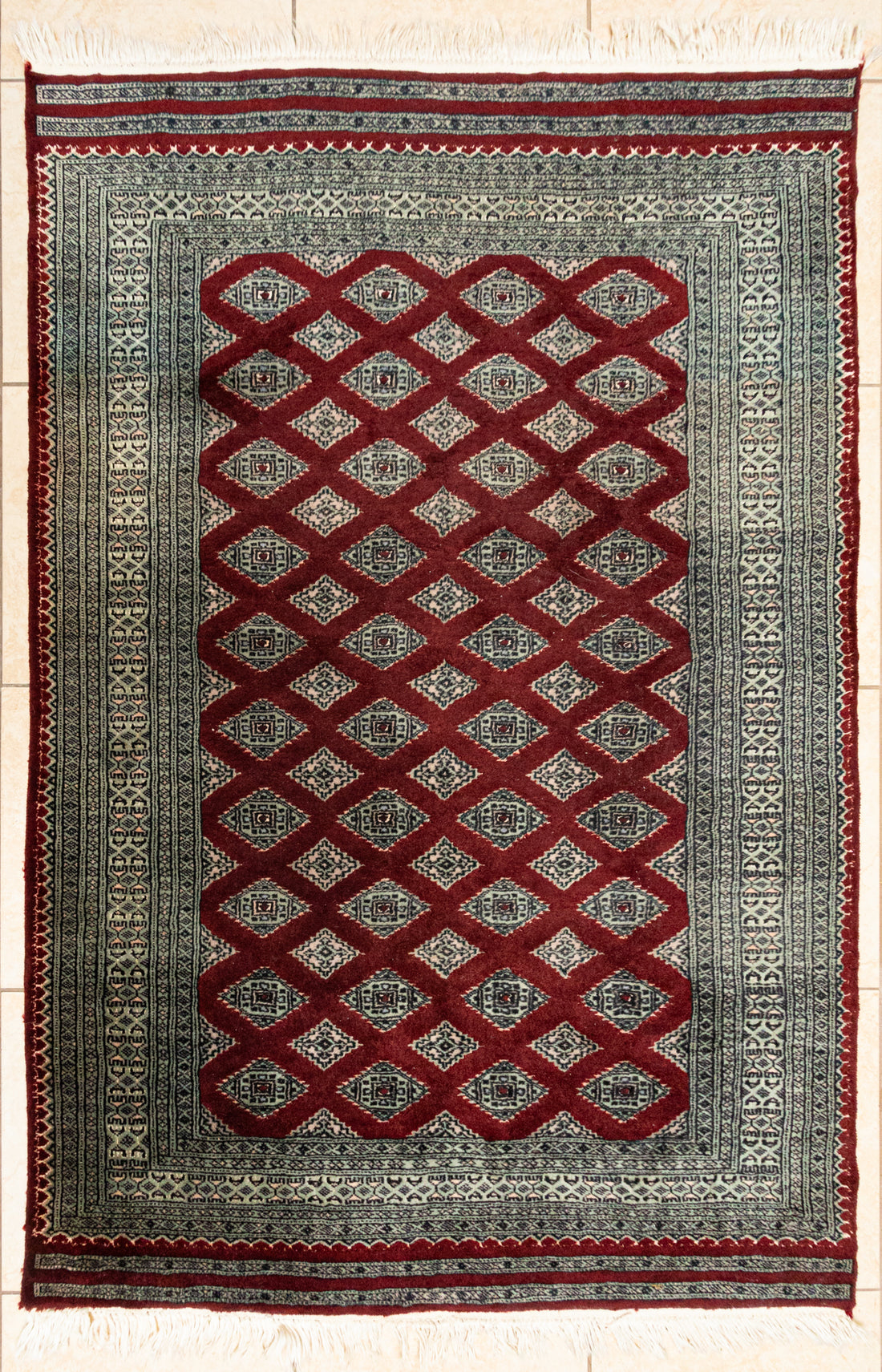 Hand Knotted Wool Bokhara Rug
