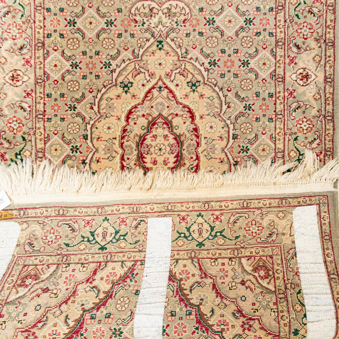 Wool Persian Style Runner 96"x31" Fringe Wear/Soiling