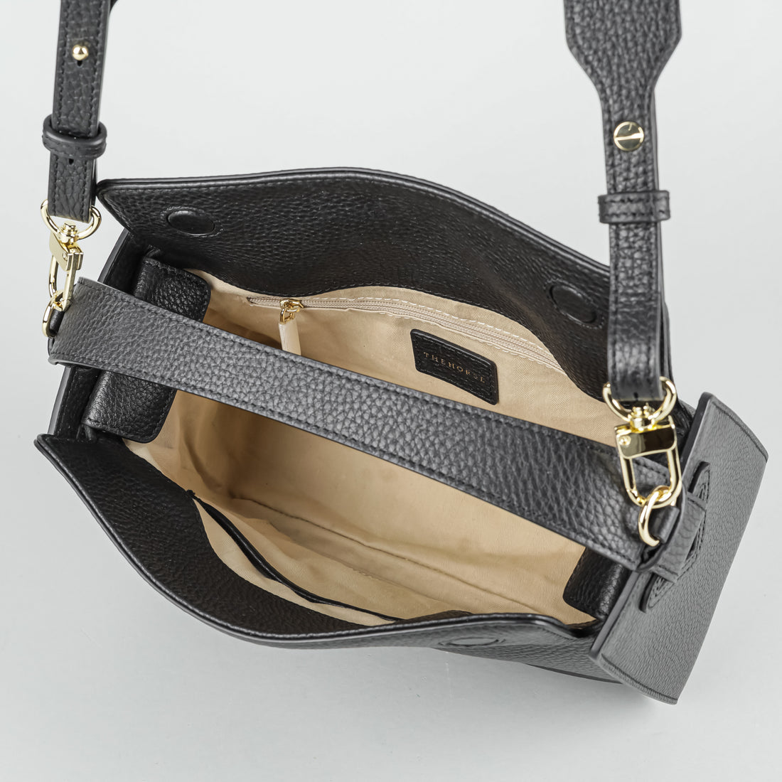 THE HORSE "Clementine Bag" Black Leather