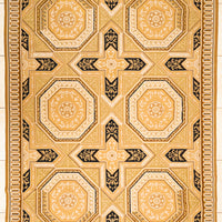 Aubusson Style Needlepoint Flatweave Wool Rug 104"x72"