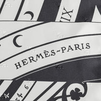 HERMES Astrologie Nouvelle Tattoo Silk Jacquard 90 Scarf