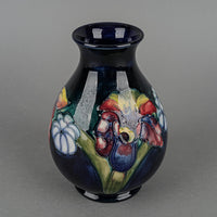 MOORCROFT Orchid Blue Ground Vase
